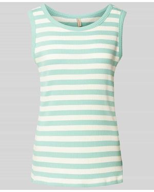 Soya Concept Tanktop Mit Blockstreifen Modell 'Djaka' - Grün