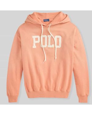 Polo Ralph Lauren Relaxed Fit Hoodie aus Baumwoll-Mix - Orange