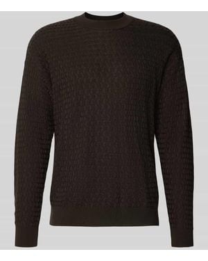 DRYKORN Strickpullover aus Viskose-Woll-Mix Modell 'VALDRIK' - Schwarz