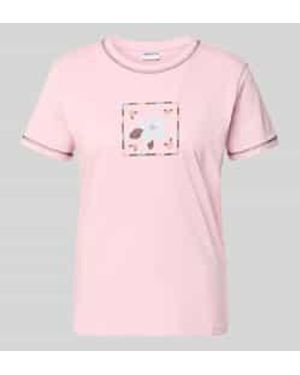 Jake*s T-Shirt Met Motief En Ronde Hals - Roze