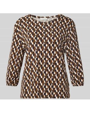 Christian Berg Women Longsleeve mit 3/4-Arm - Weiß