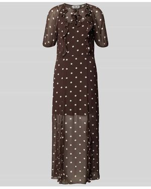 Baum und Pferdgarten Regular Fit Maxikleid mit Rüschenbesatz - Mehrfarbig