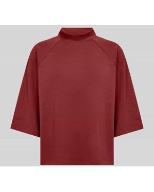 Soya Concept Loose Fit Sweatshirt aus Modal-Mix Modell 'BANU' - Rot