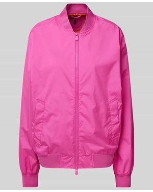 Save The Duck Bomberjacke mit Zweiwege-Reißverschluss Modell 'OLEN' - Pink