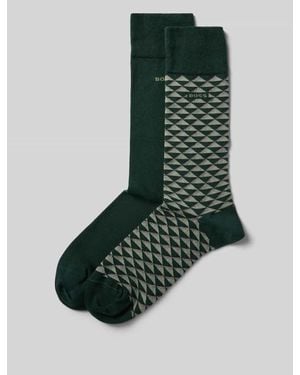 BOSS Socken aus Baumwoll-Mix im 2er-Pack - Grün