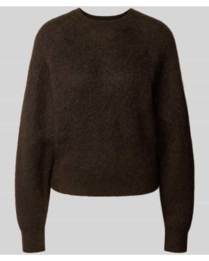 SELECTED Regular Fit Pullover mit Cropped-Schnitt Modell 'SLWMIRA' - Schwarz