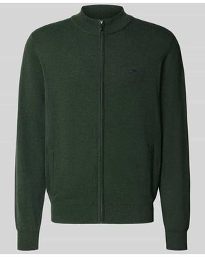 Fynch-Hatton Strickjacke mit Reißverschluss - Grün