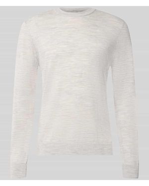 JAKE*S STUDIO MEN Regular Fit Pullover aus reiner Wolle - Weiß