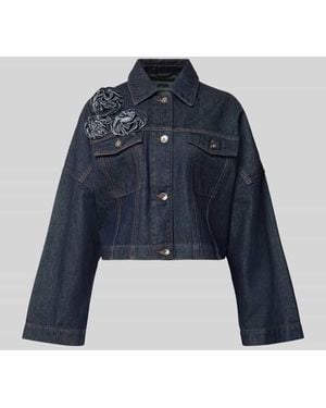 DRYKORN Cropped Jeansjacke aus reiner Baumwolle - Blau