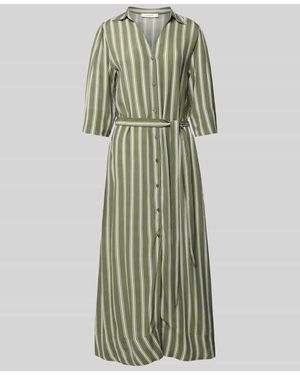 SELECTED Fließendes Maxikleid aus reiner Viskose Modell 'FLORA' - Grün
