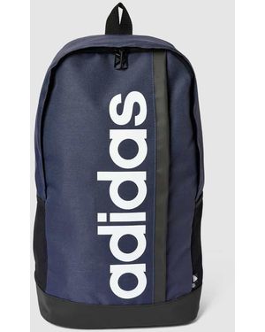 adidas Originals Rucksack mit Label-Print Modell 'LINEAR' - Blau