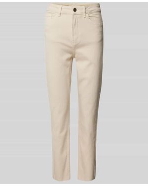 ONLY Straight Fit Jeans Mit Baumwoll-Anteil Modell 'Emily' - Natur