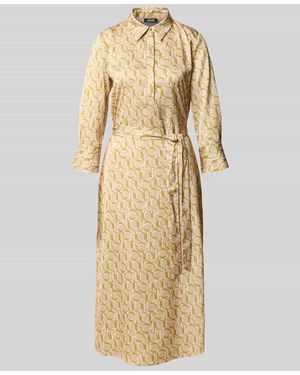 Joop! Fließendes Freizeitkleid mit Allover-Muster Modell '263D32Diandra2' - Natur