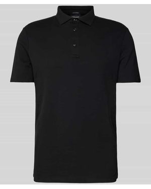 Strellson Poloshirt mit Strukturmuster Modell 'Fisher' - Schwarz