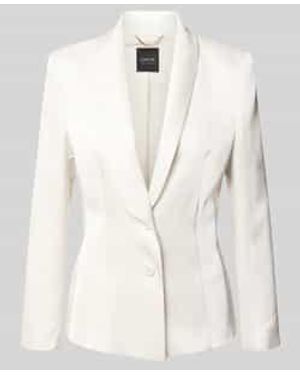 Marc Cain Blazer Met Sjaalkraag En Knoopsluiting - Naturel