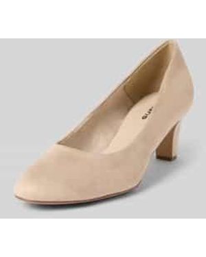 Tamaris Pumps Met Brede Naaldhak - Naturel