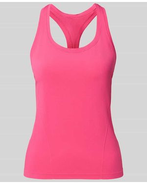 Fabletics Slim Fit Top mit Rundhalsausschnitt Modell 'Feather' - Pink