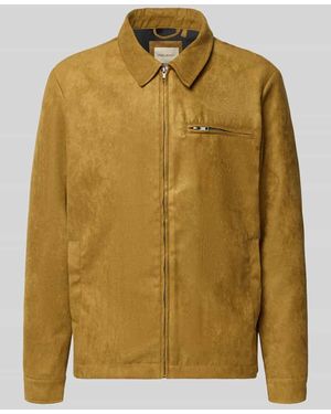 Blend Jacke in Leder-Optik Modell 'FOSSY' - Gelb