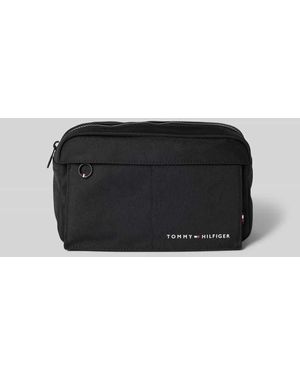 Tommy Hilfiger Crossbody Bag Mit Label-Print Modell 'Element' - Schwarz