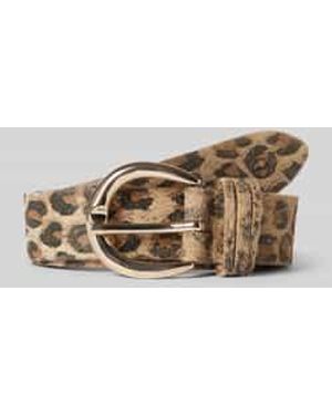 Tamaris Leren Ceintuur Met Doornsluiting - Metallic