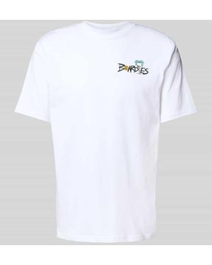 Boardies T-Shirt mit Motiv- und Label-Print Modell 'Long Shot' - Weiß