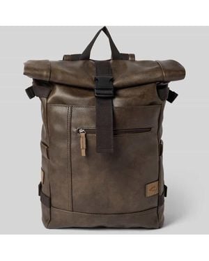 Camel Active Rolltop Rucksack mit Tragehenkel Modell 'LAOS' - Braun
