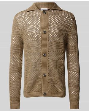 Lindbergh Cardigan mit Lochmuster Modell 'Crochet' - Mehrfarbig