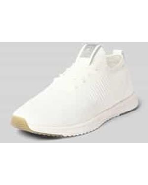 Marc O' Polo Low-Top-Sneakers Met Gestructureerd Stretch-Bovenwerk - Wit