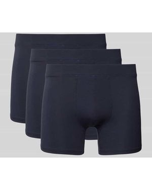 Christian Berg Men Trunks mit elastischem Bund im 3er-Pack - Blau