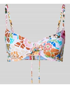 Seafolly Bikini-Oberteil im Allover-Look Modell 'BEACH BOHÈME' - Mettallic