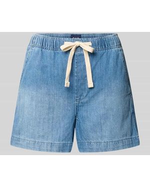 Gap Straight Fit Shorts in Denim-Optik - Blau