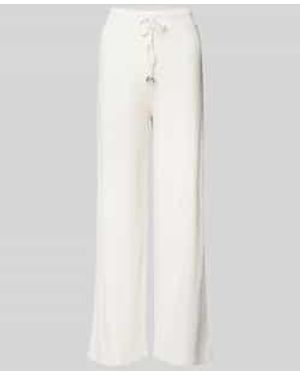 Guess Wide Leg Pyjamabroek Met Tunnelkoord - Wit