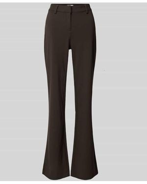 Weekday Flared Stoffhose Mit Gesäßtaschen Modell 'Kate' - Grau