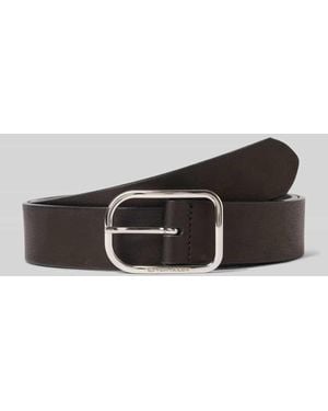 Tom Tailor Gürtel aus glattem Leder - Schwarz