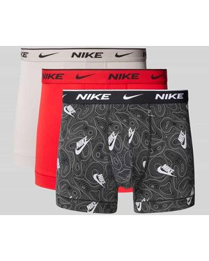 Nike Trunks mit elastischem Label-Bund Modell 'E-DAY' im 3er-Pack - Grau