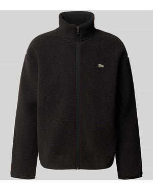Lacoste Bomberjacke mit Logo-Detail - Schwarz
