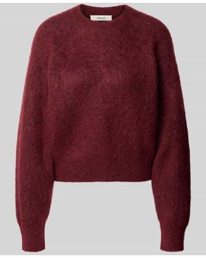 SELECTED Regular Fit Pullover mit Cropped-Schnitt Modell 'SLWMIRA' - Rot