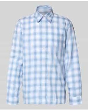 SELECTED Regular Fit Vrijetijdsoverhemd Van Puur Katoen Model 'Bob' - Blauw