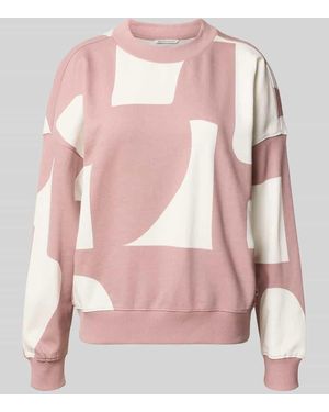 Tom Tailor Loose Fit Sweatshirt aus reiner Baumwolle - Pink