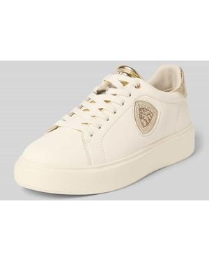 Blauer Usa Sneaker mit Label-Detail Modell 'VENUS01' - Natur
