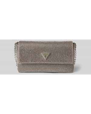 Guess Clutch Mit Strasssteinbesatz Modell 'Zalina' - Grau