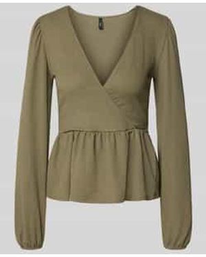 ONLY Slim Fit Shirt Met Lange Mouwen - Groen