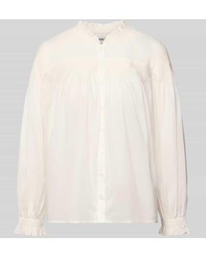 Ba&sh Regular Fit Bluse mit Stehkragen Modell 'TONIA' - Natur