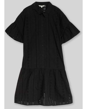 Tom Tailor Freizeitkleid aus reiner Baumwolle - Schwarz