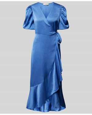 A-View Maxikleid Mit Puffärmeln Modell 'Sinda' - Blau