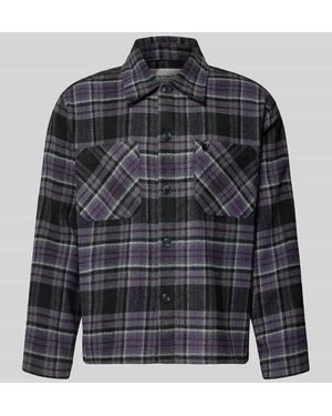 Carhartt Regular Fit Freizeithemd mit Woll-Anteil und Kentkragen - Grau