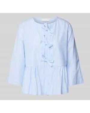 Rich & Royal Regular Fit Blouse Met 3/4-mouwen - Blauw