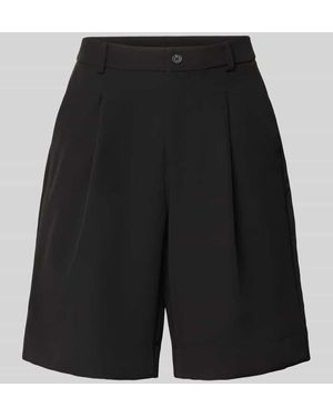 Noisy May Bermudas mit Bundfalten Modell 'MAILE' - Schwarz