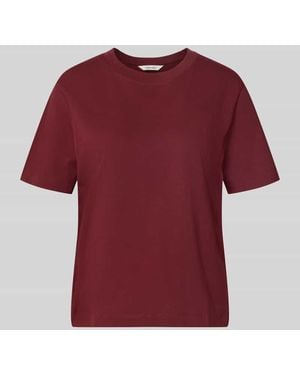 SELECTED Boxy Fit T-Shirt aus reiner Baumwolle Modell 'ESSENTIAL' - Rot