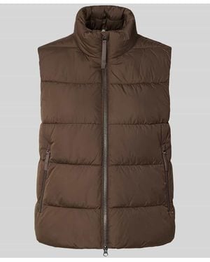 Camel Active Regular Fit Weste in Stepp-Optik - Braun